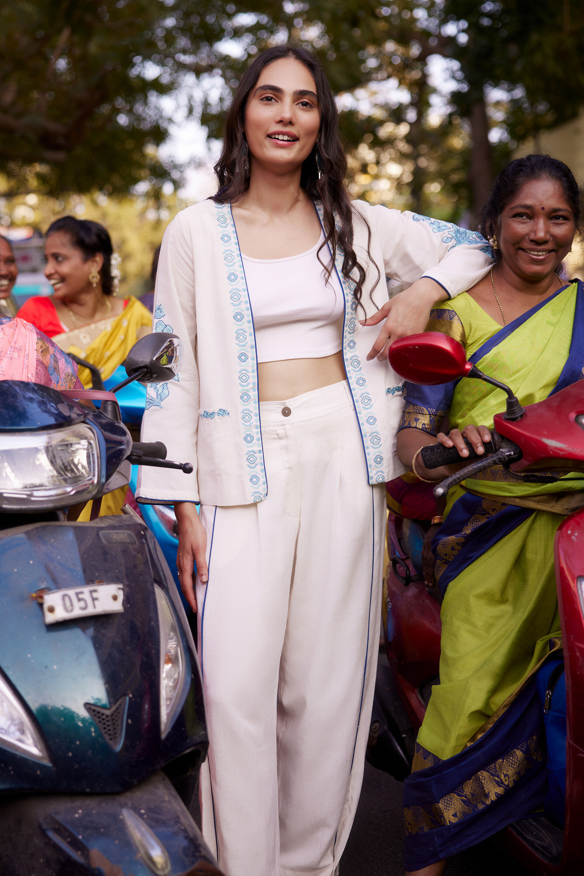 Floral whispers Jacket, Natural, image 4